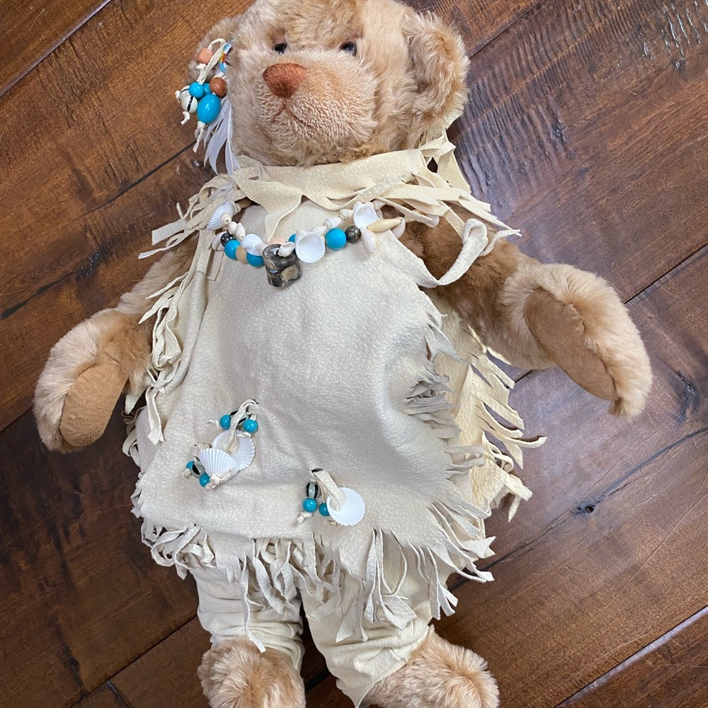 Franklin Mint Native American dressed Bear